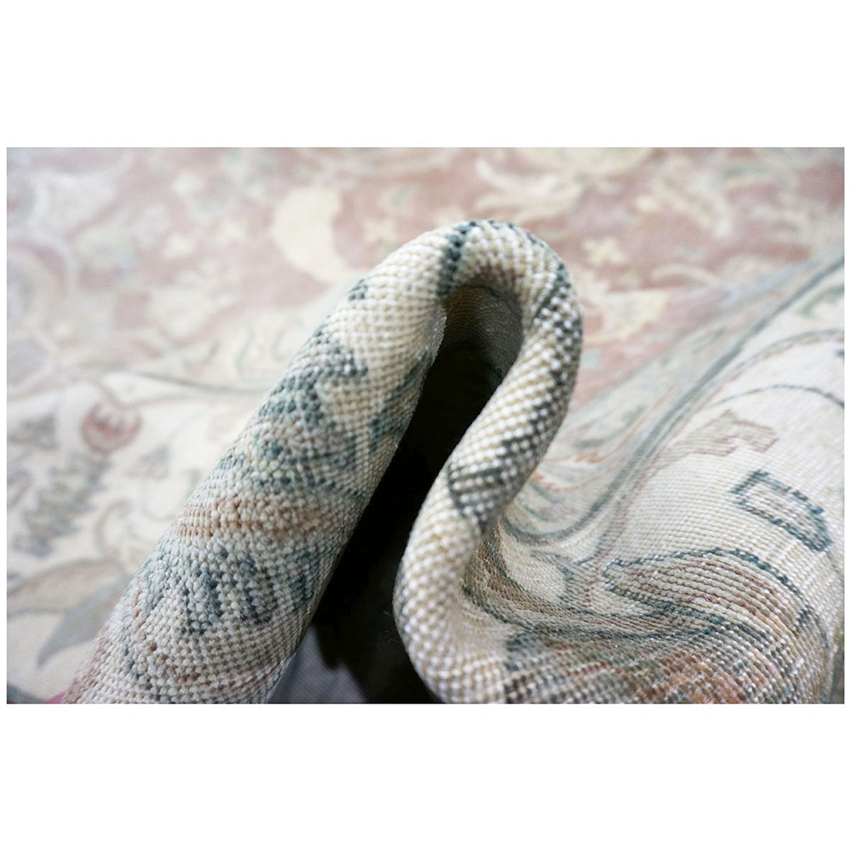 Antique Distressed Persian Tabriz 10x14 Brown Area Rug #1142827 image 6