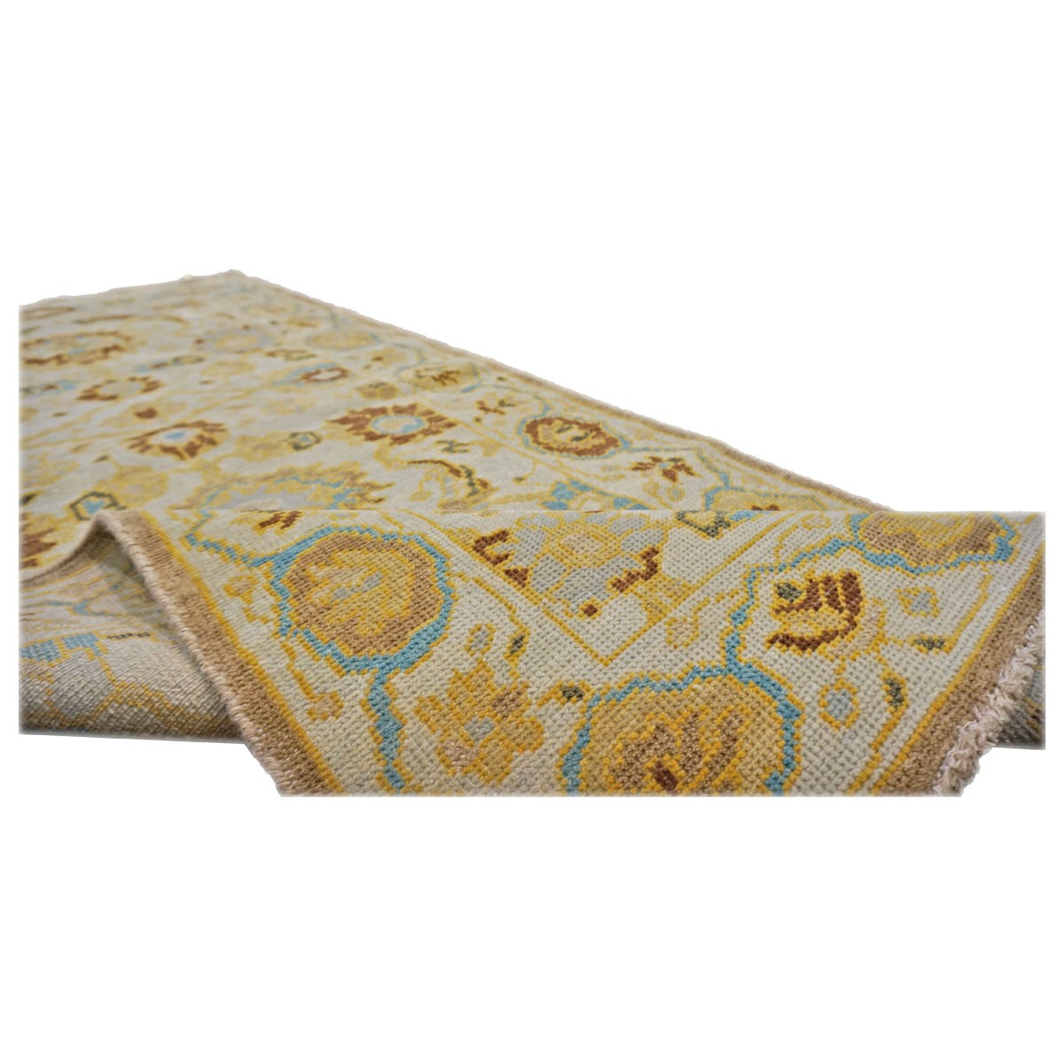21st Century Sultanabad Ivory & Gold 2'8" x 6'2" Wool Hall Runner #1143914 image 4