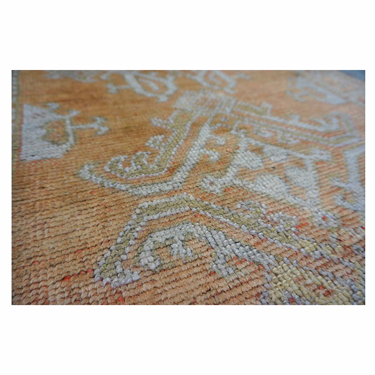 21st Century Turkish Oushak 3X11 Golden Beige & Khaki Handmade Area Rug #1140253 image 5