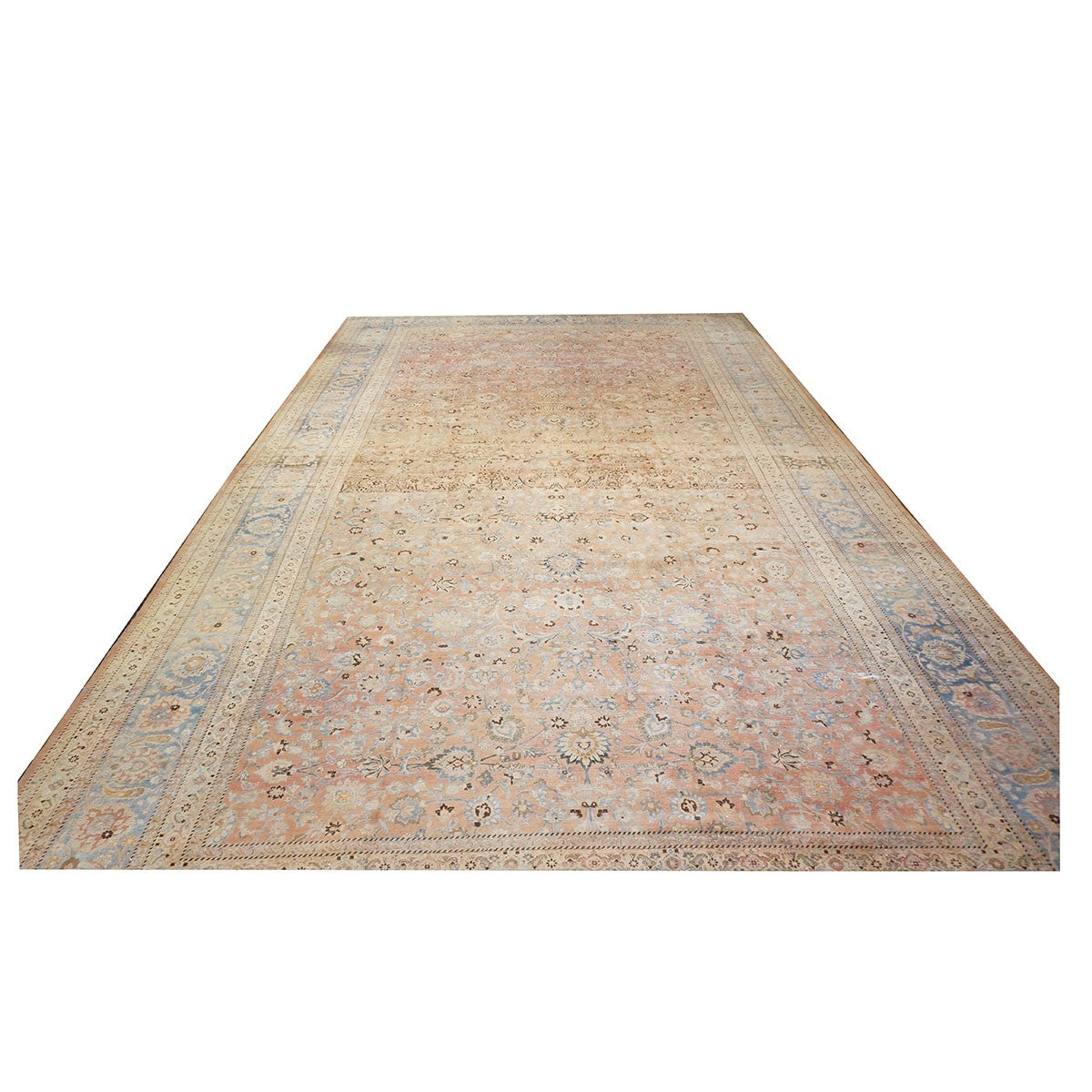 Antique Persian Mashad 15X25 Peach Area Rug #1140587 image 1