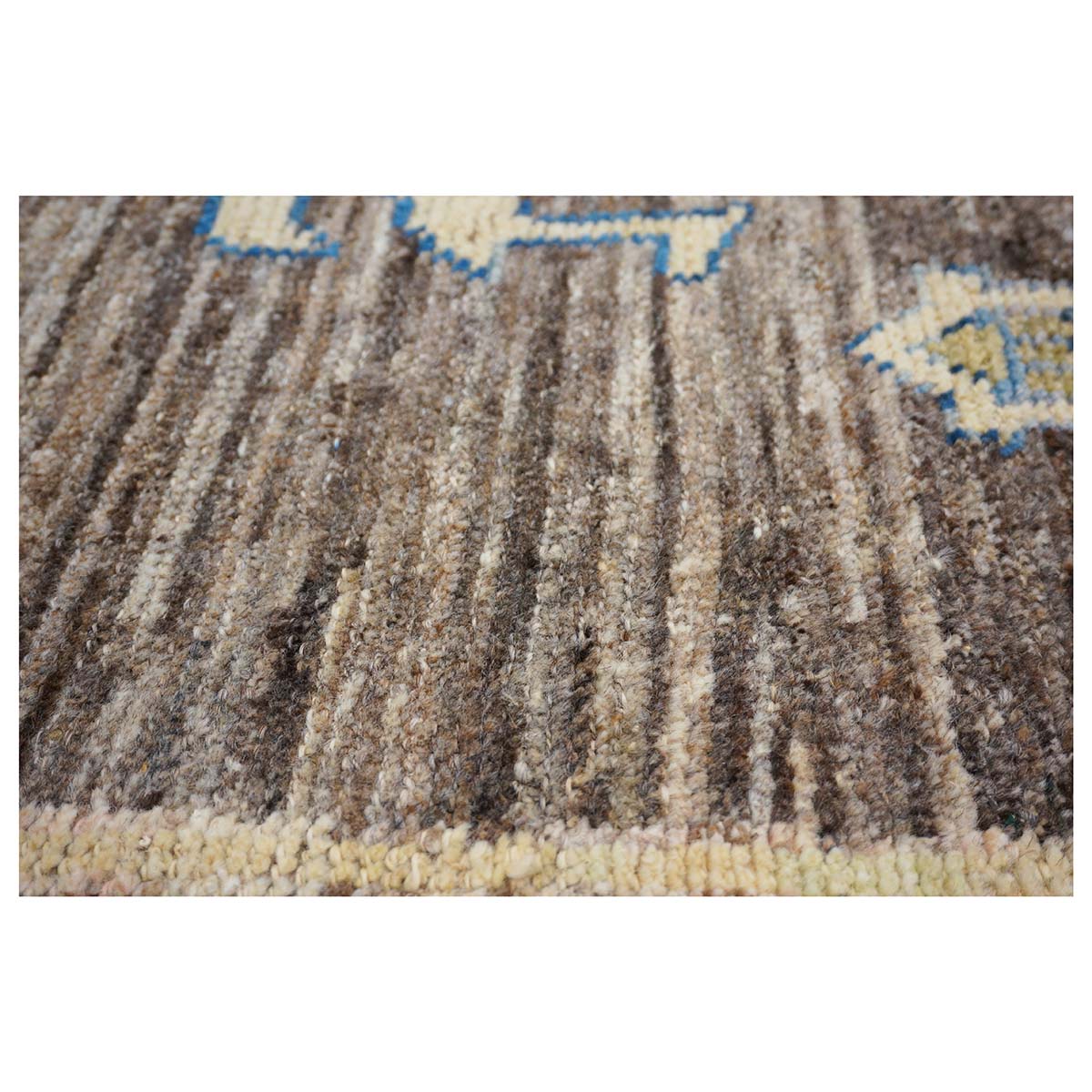 21st Century Large Square Turkish Oushak 19x20 Brown & Gold Handmade Area Rug #1144068 image 15