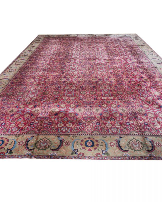 20th Century Palace sized Antique Laristan Wool Handmade Rug 26x42 image 0