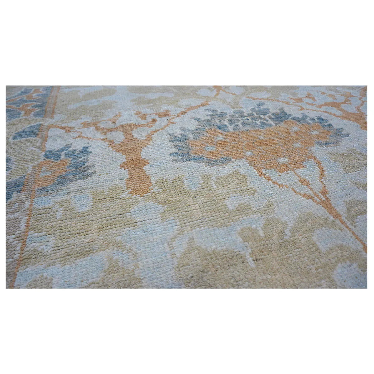 21st Century William Morris Donegal 9X12 Light Blue and Orange Area Rug #1140032 image 5