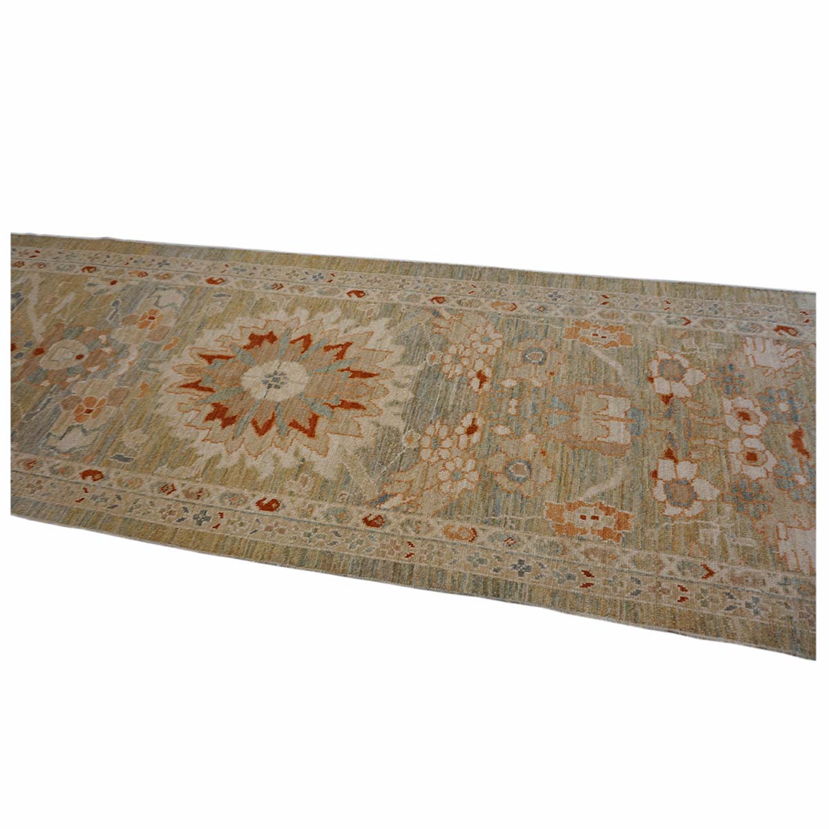Sultanabad Master 3x12 Khaki, Slate, & Rust Hall Runner #1142113 image 7