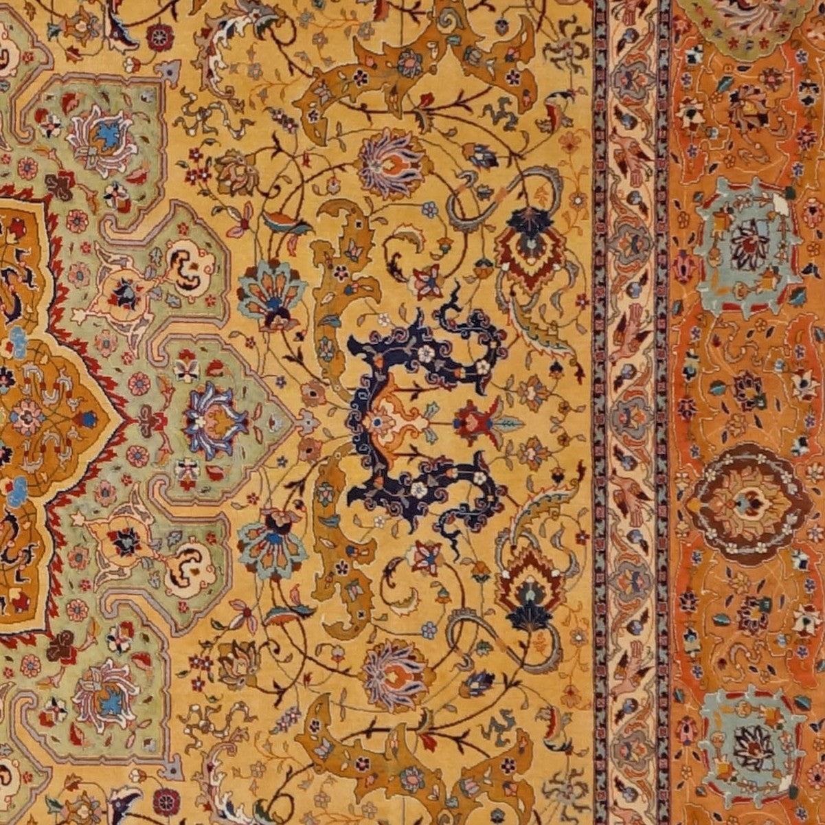 Area Rugs: #9902432 Persian Tabriz Pahlavi 11 x 16 Rust Rug image 2