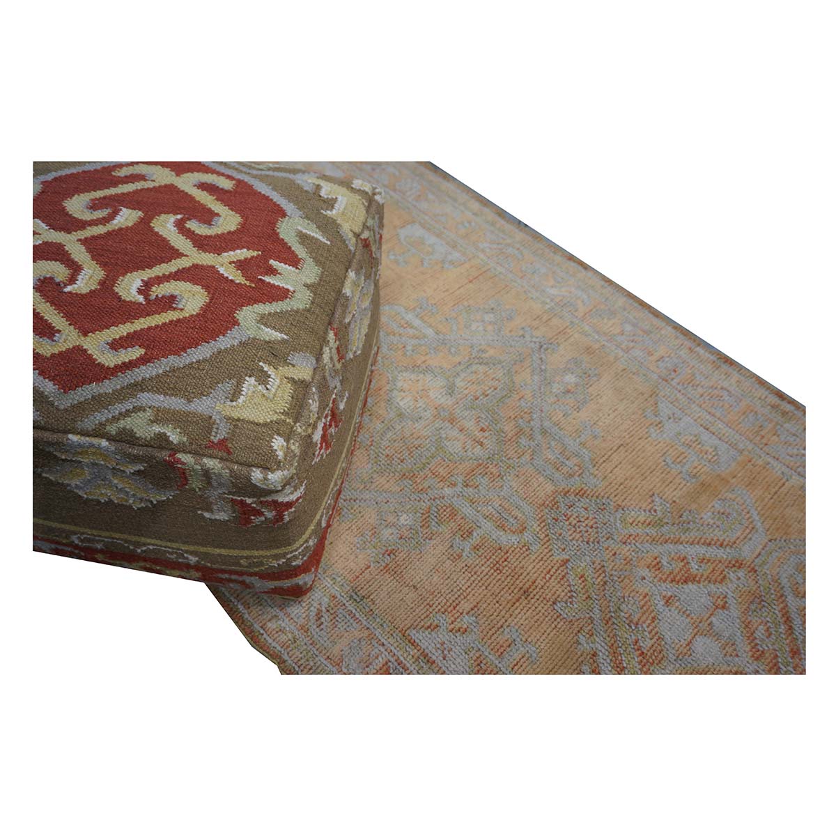 21st Century Turkish Oushak 3X11 Golden Beige & Khaki Handmade Area Rug #1140253 image 11