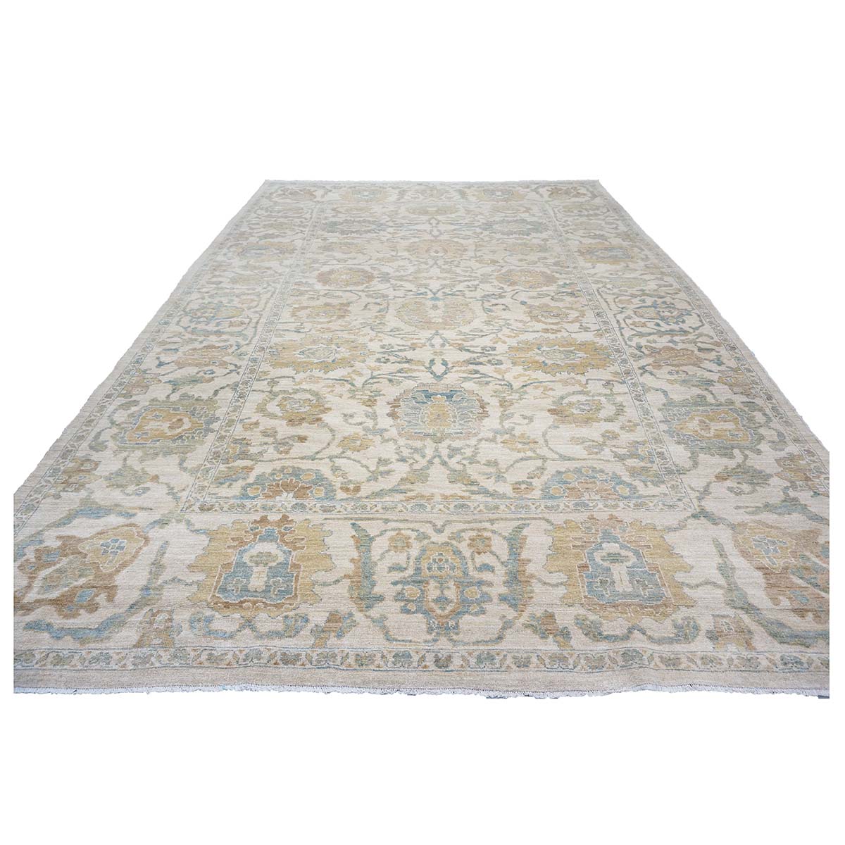 Sultanabad Master 10x14 Ivory Handmade Area Rug #1142156 image 1