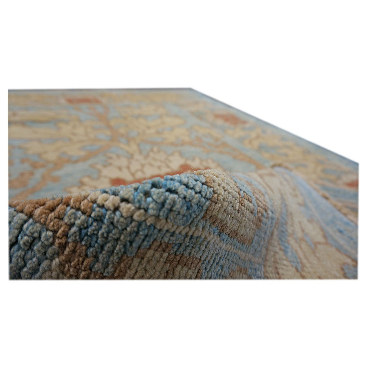 William Morris Donegal Carpet Light Blue and Rust 4x6 area rug #1140366 image 2