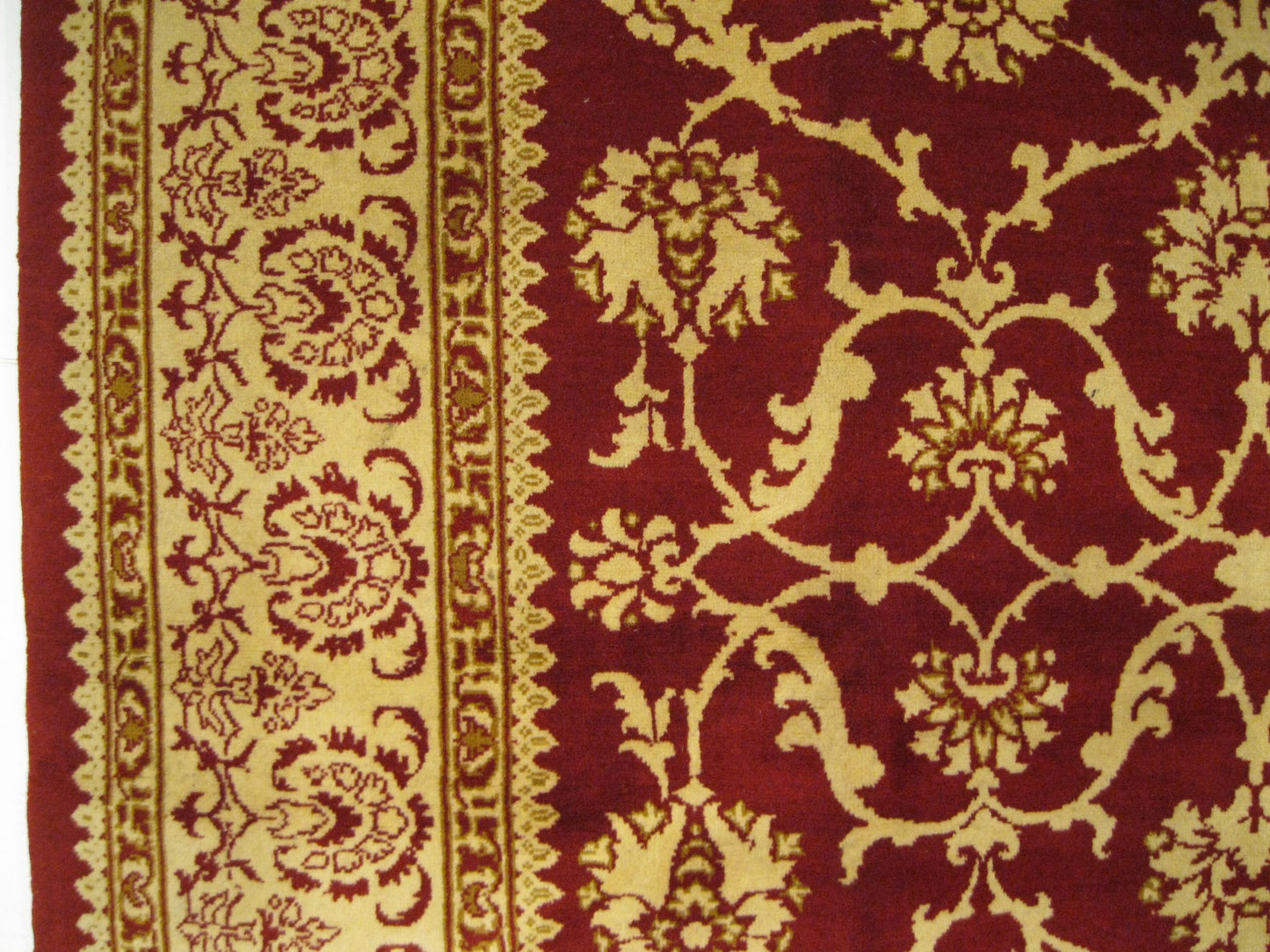 Persian Tabriz Wool 6X7 Red, Taupe & Ivory Handmade Area Rug #9902039