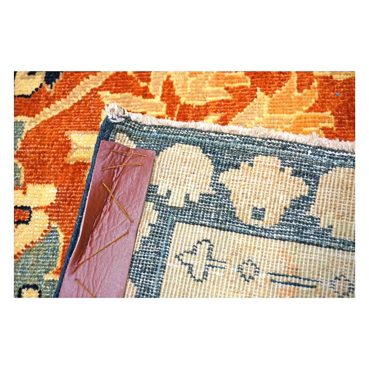 Persian Tabriz Haji Jalili Wool 12 x 18 Rust, Navy Blue & Ivory Handmade Area Rug #9902816