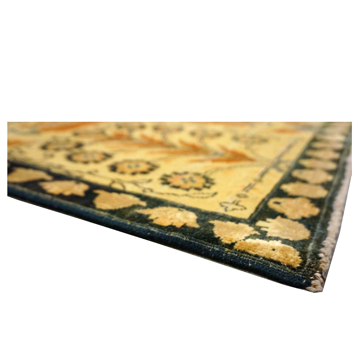 Persian Tabriz Haji Jalili Wool 12 x 18 Rust, Navy Blue & Ivory Handmade Area Rug #9902816