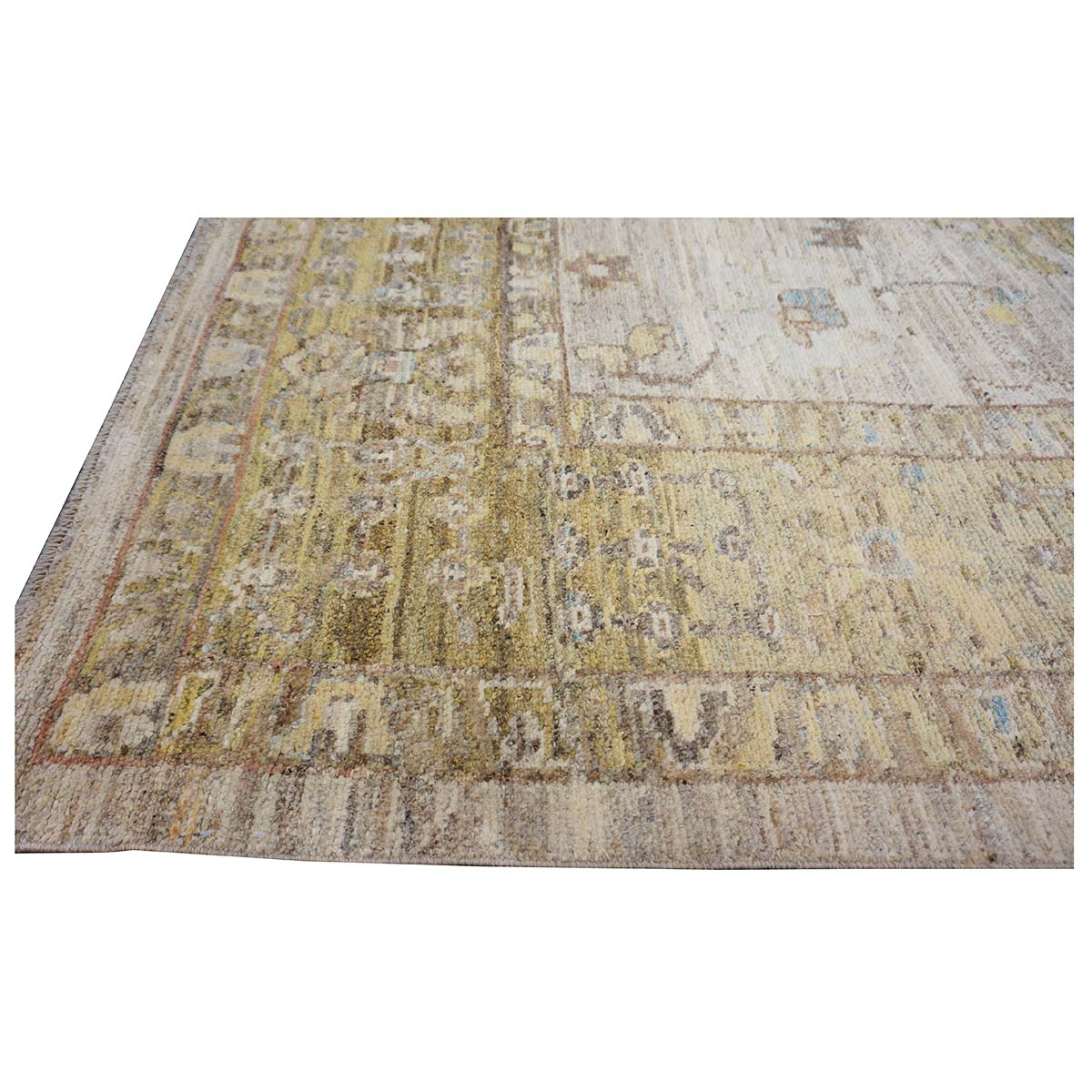 21st Century Turkish Oushak 10X13 Ivory, & Khaki Handmade Area Rug #1144096 image 5