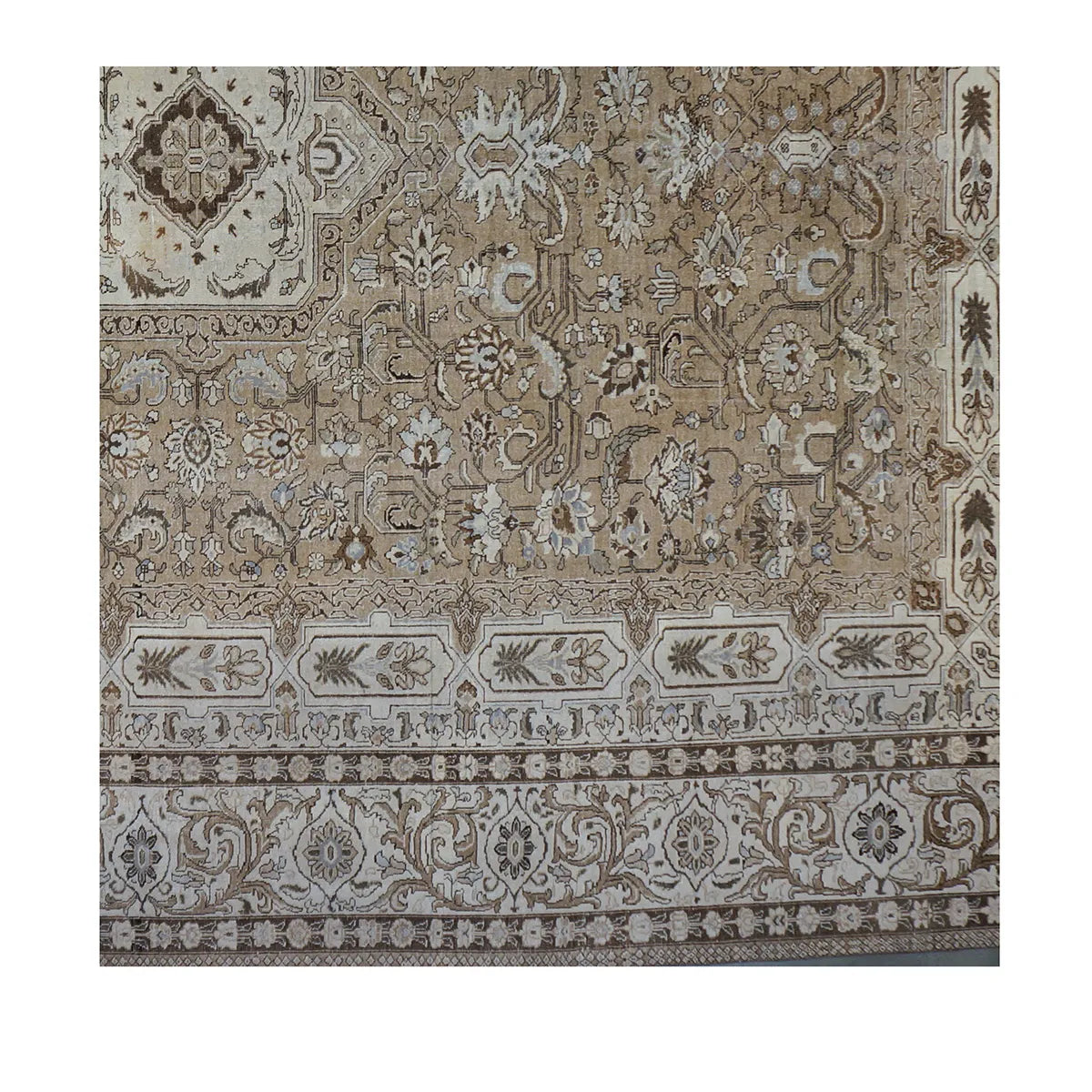 Antique Persian Tabriz 15x20 Tan Oversized Area Rug #1142580 image 3