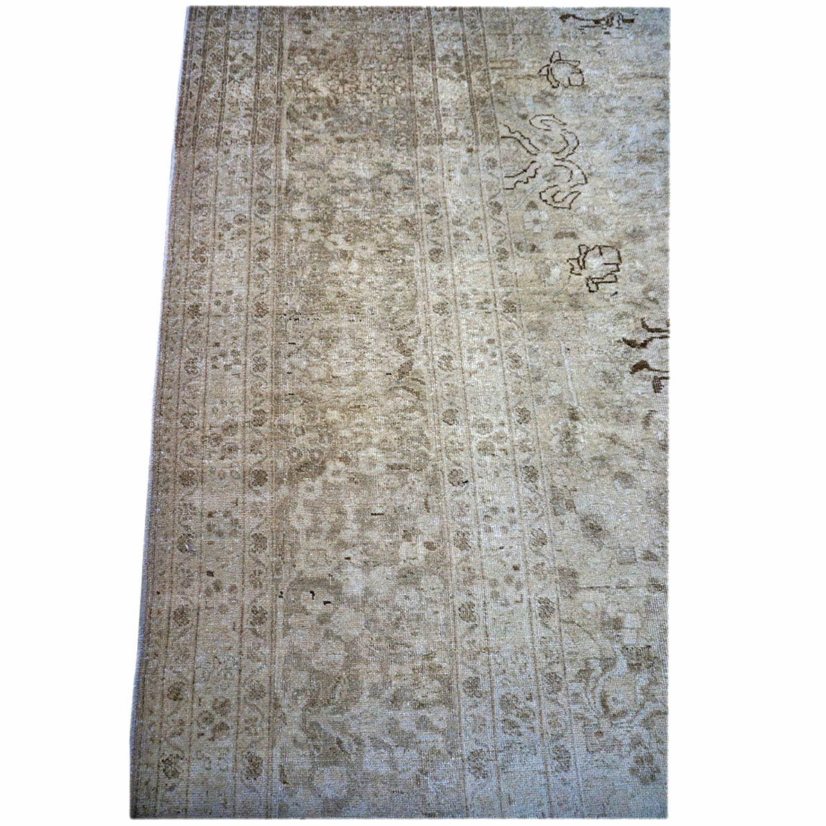 Antique Persian Tabriz 13x19 Grey Oversized Area Rug #1142814 image 9