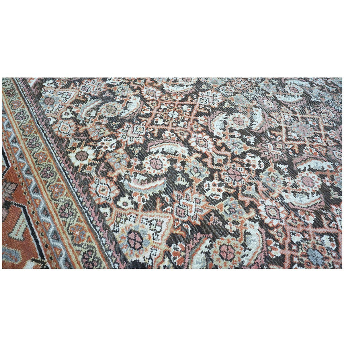 Antique Persian Sultanabad 10x14 Brown & Rust Handmade Area Rug #1143026 image 8