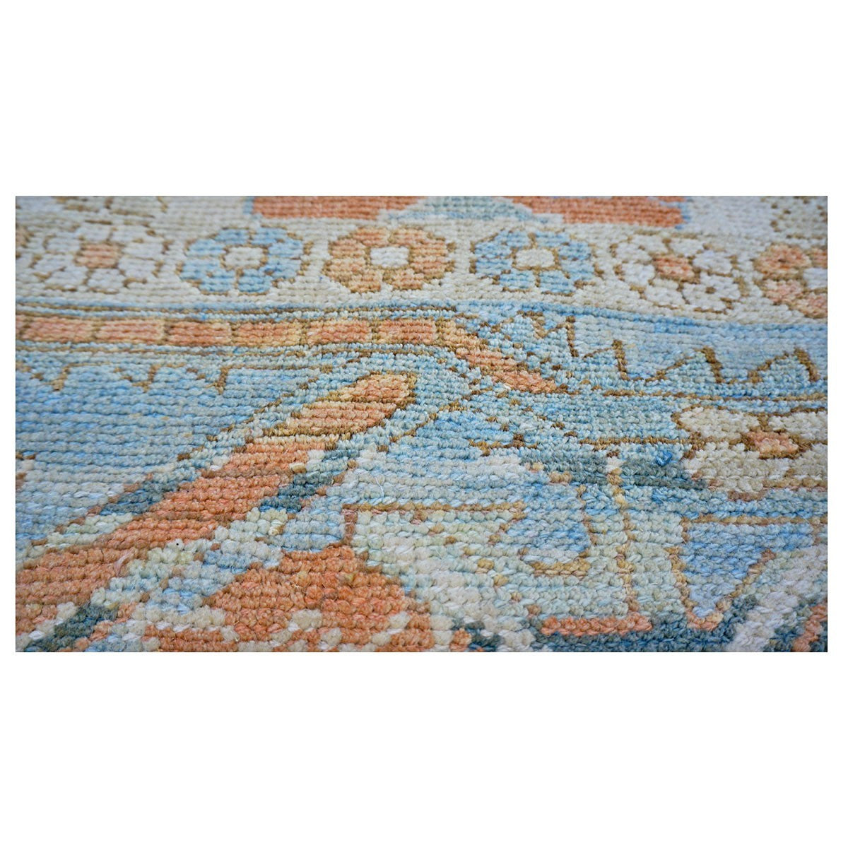 21st Century William Morris Donegal Carpet 10X13 Tan and Blue #1140172 image 4