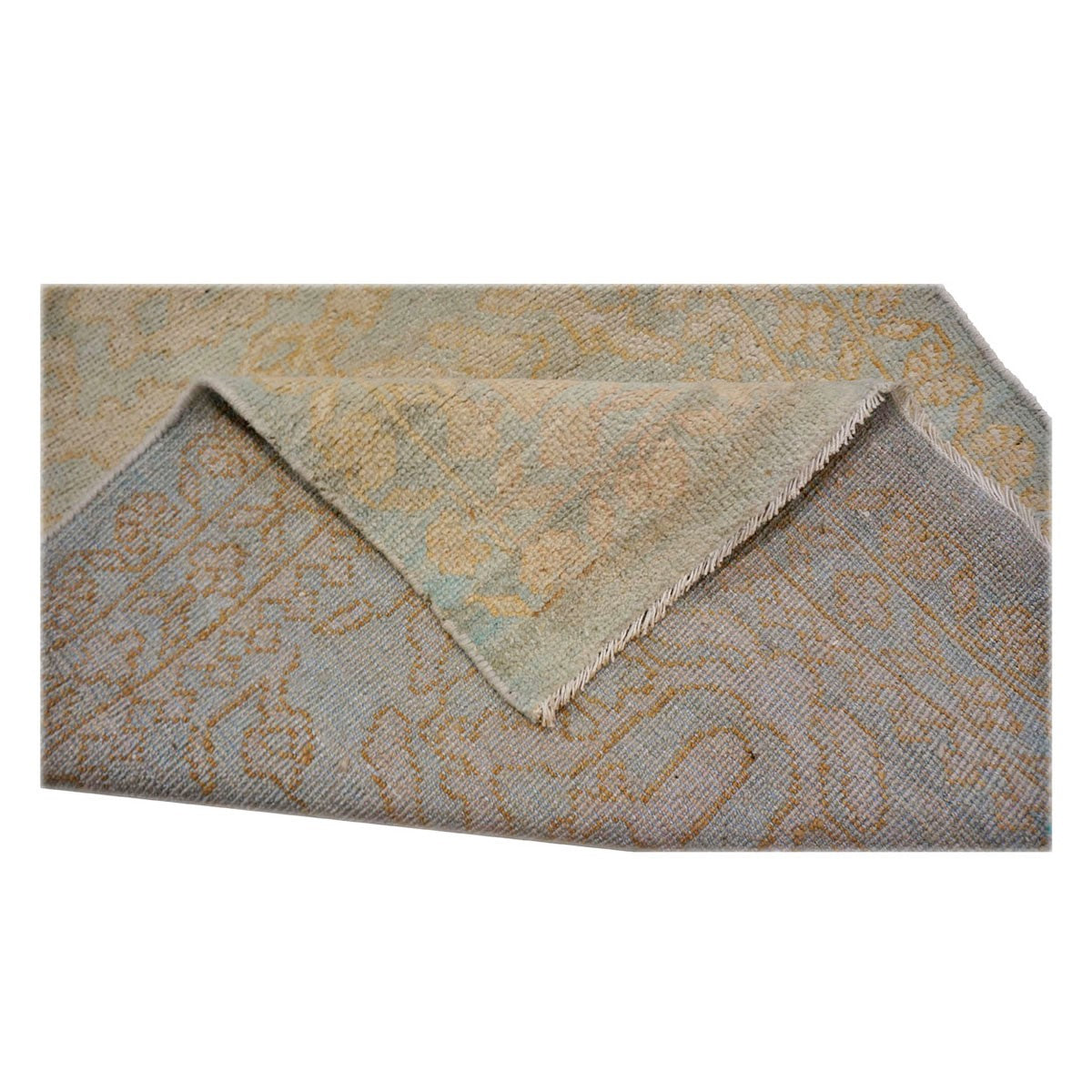 21st Century Sultanabad Soft Blue & Ivory 2'8" x 11'6" Wool Hall Runner #1143293 image 3