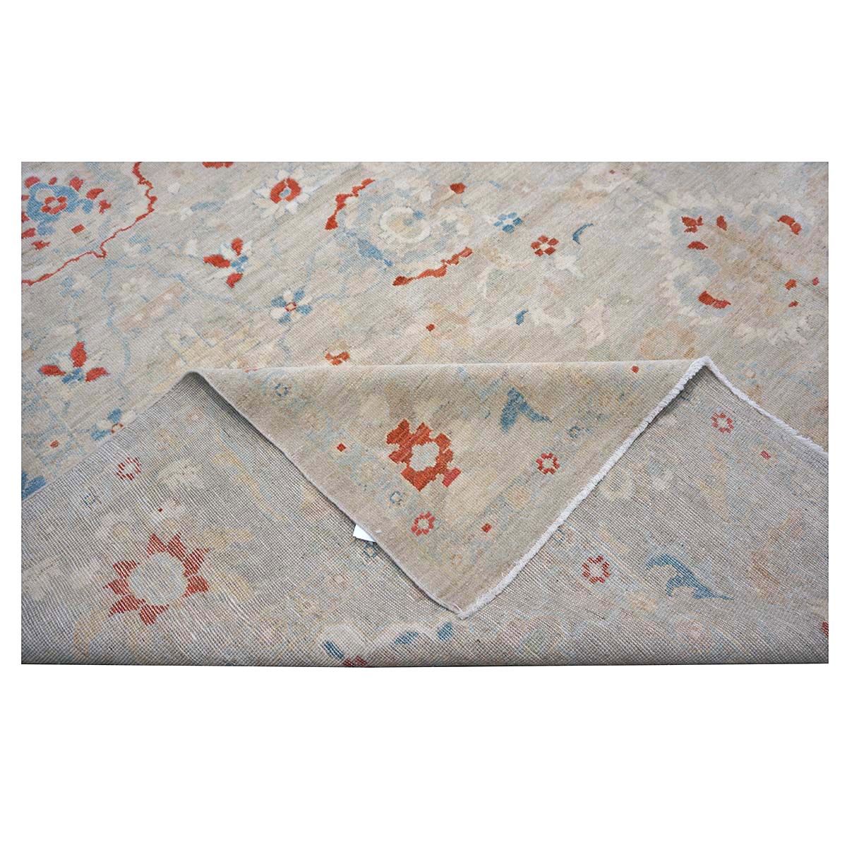 21st Century Sultanabad Master 12x17 Ivory, Red, & Blue Handmade Area Rug #1143967 image 15