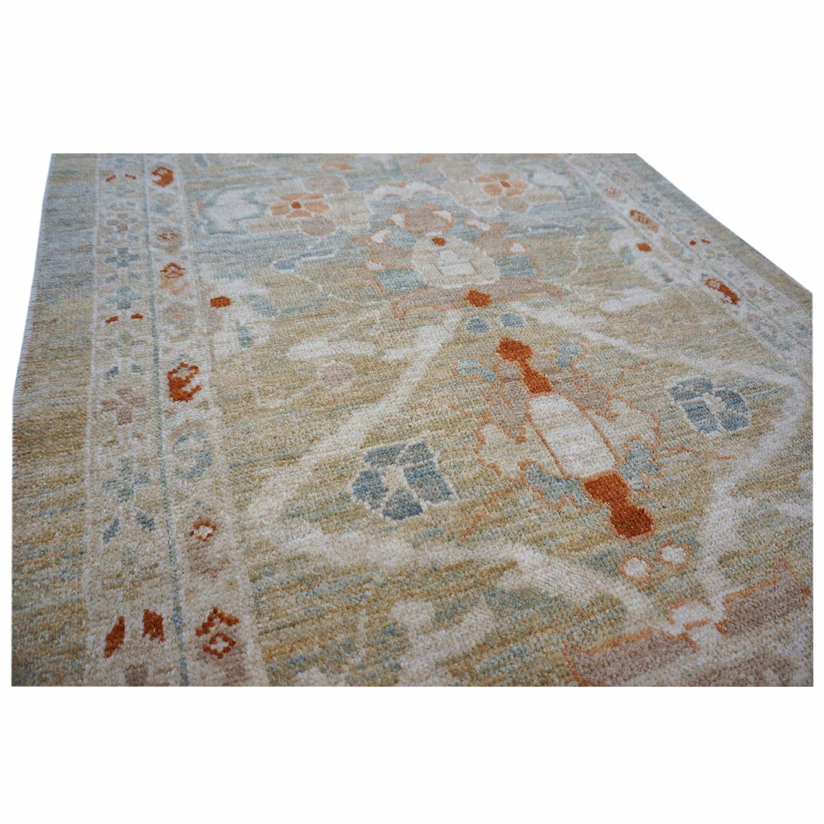 Sultanabad Master 3x12 Khaki, Slate, & Rust Hall Runner #1142113 image 6