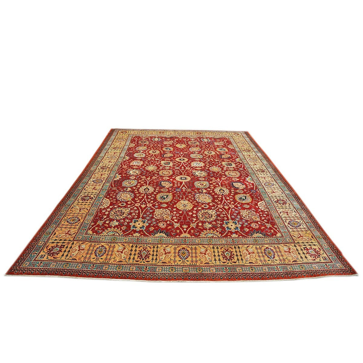 Antique Persian Tabriz Pahlavi 10X13 Red Area Rug #1142546 image 3