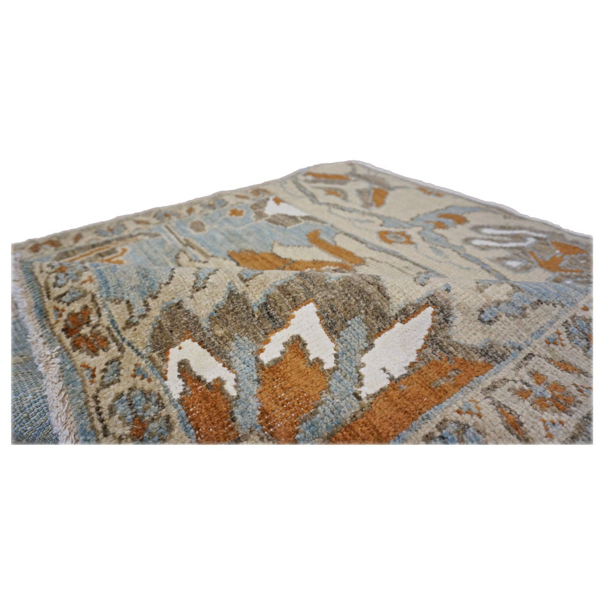 Persian Sultanabad Masters 3x3 Slate & Rust Square Handmade Area Rug #1141929 image 4