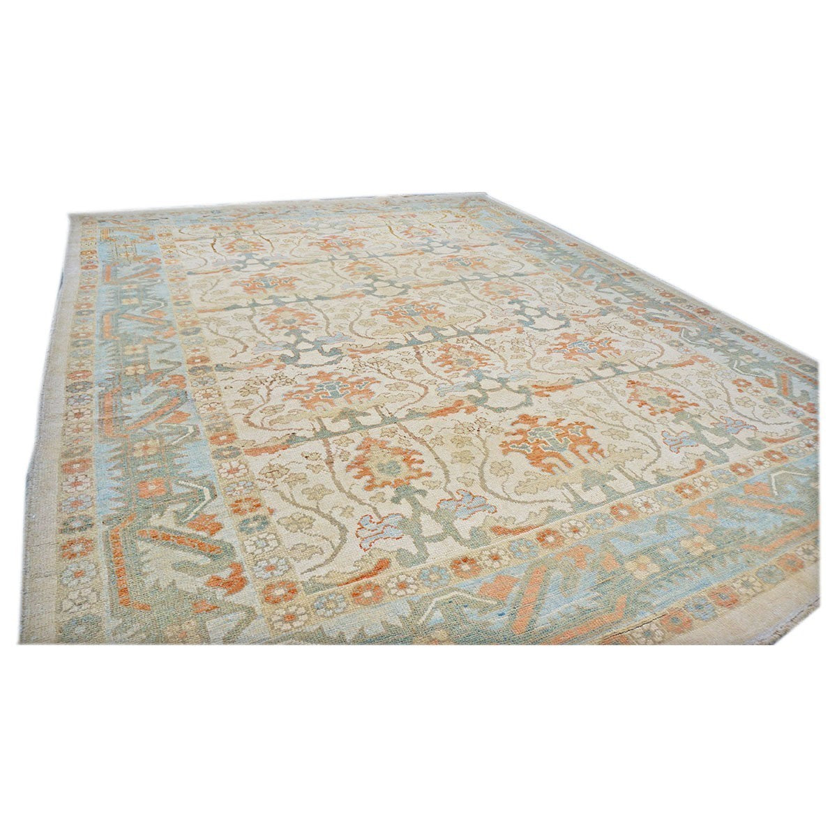 21st Century William Morris Donegal Carpet 10X13 Tan and Blue #1140172 image 3