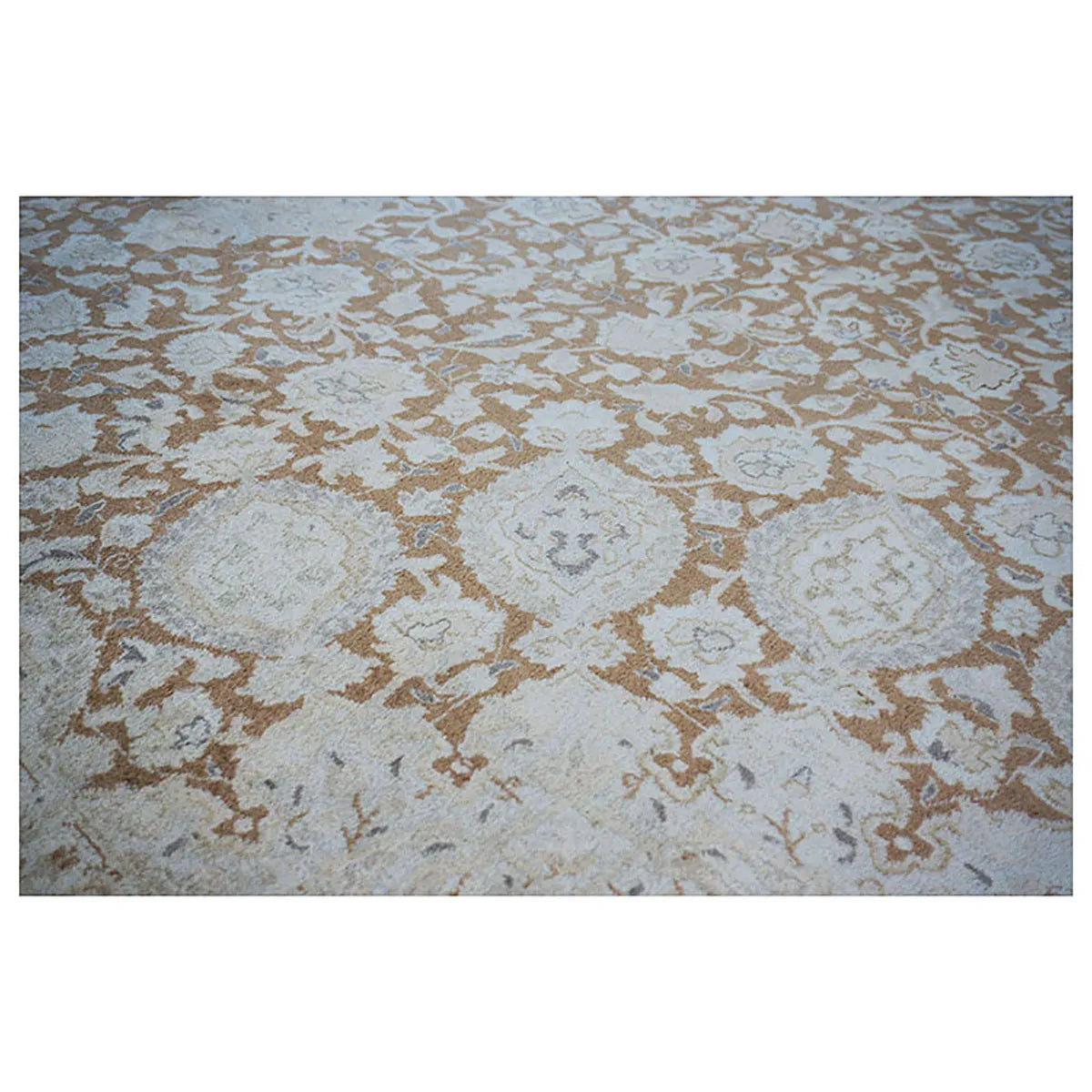 Antique Persian Tabriz 10X13 Tan, Ivory, & Brown Area Rug #9902077 image 5