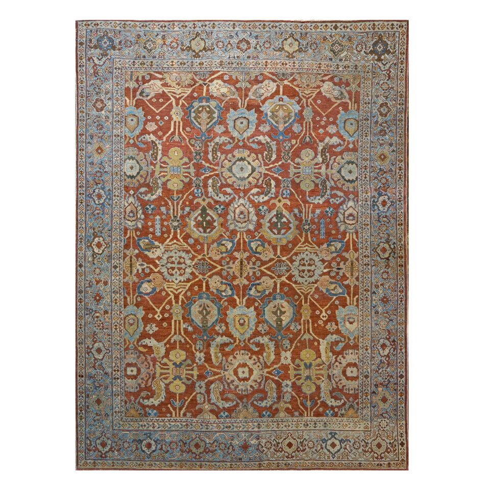 Area Rugs: #1140095 Antique Sultanabad 9 x 12 Rust Rug image 0