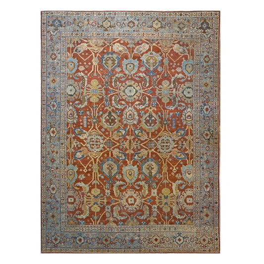 Area Rugs: #1140095 Antique Sultanabad 9 x 12 Rust Rug image 0