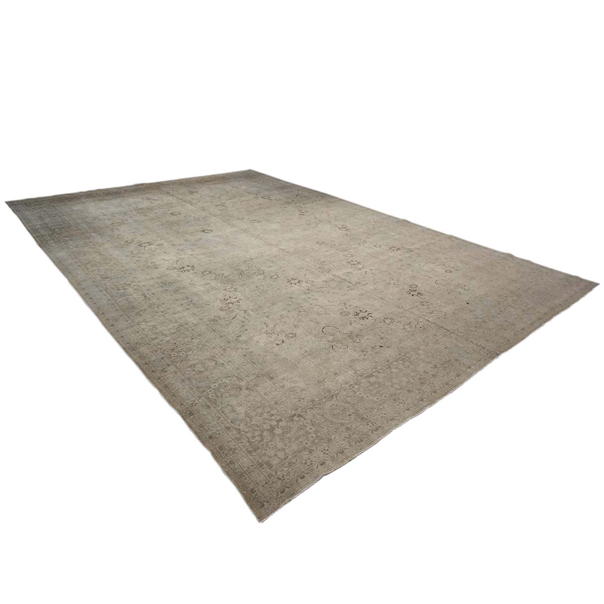 Antique Persian Tabriz 13x19 Grey Oversized Area Rug #1142814 image 5