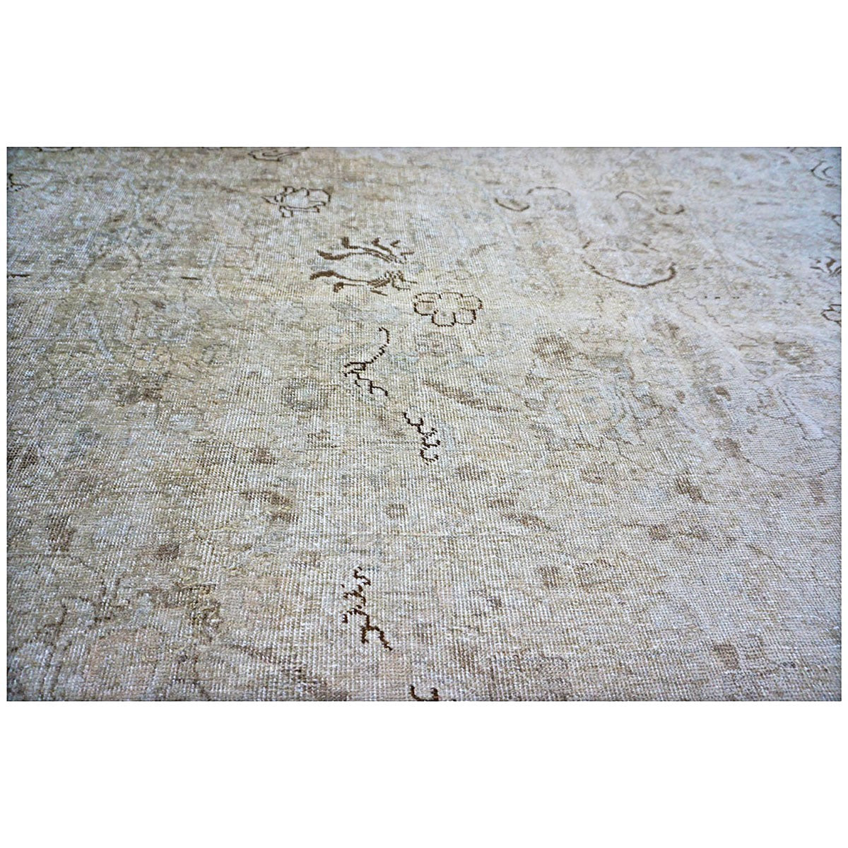 Antique Persian Tabriz 13x19 Grey Oversized Area Rug #1142814 image 12