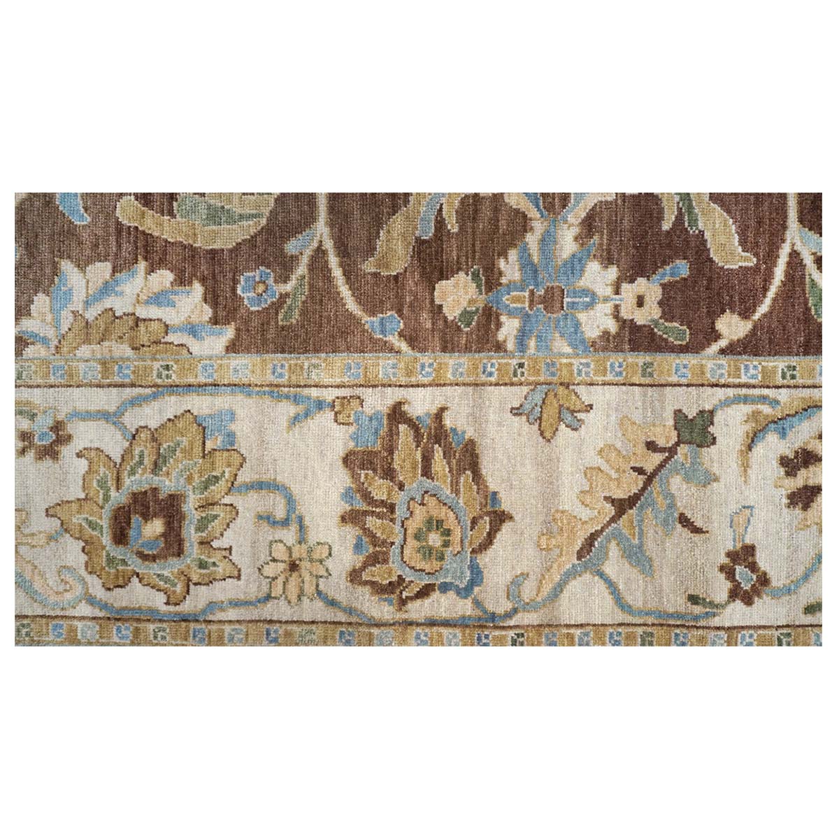 21st Century Sultanabad 6x9 Brown & Ivory Handmade Area Rug #1143352 image 3