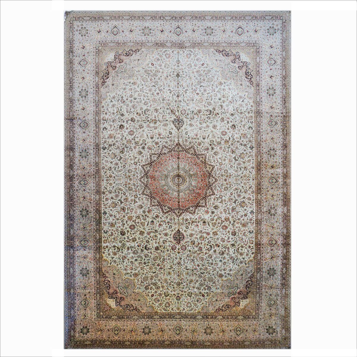 Area Rugs: Palace sized Persian Silk Tabriz 13x20  #9902452 image 0