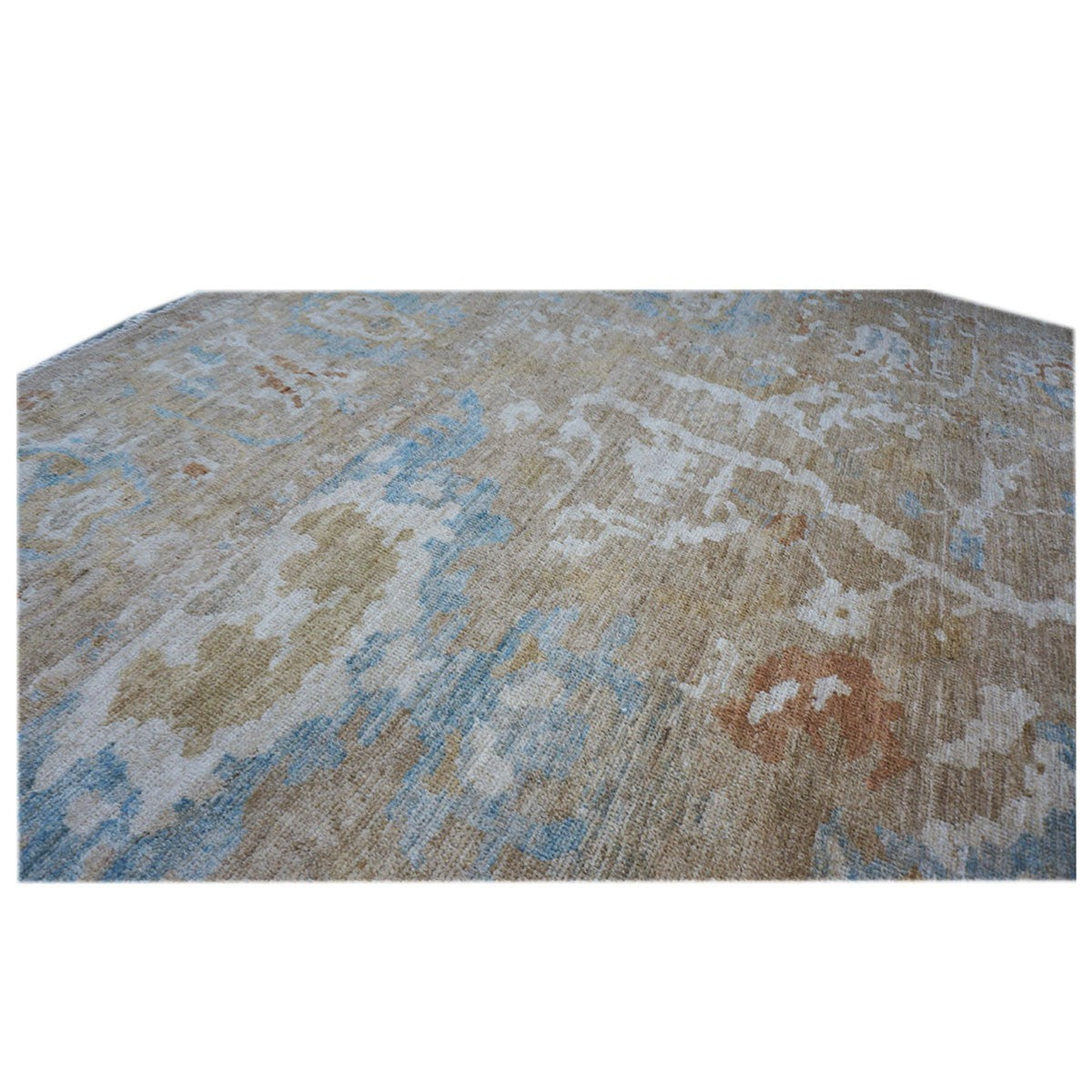 Persian Sultanabad 9x12 Brown & Ivory Handmade Area Rug #1141440 image 5