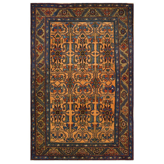 Antique Persian Lilihan 4X7 Light Rust Area Rug #9902439 image 0