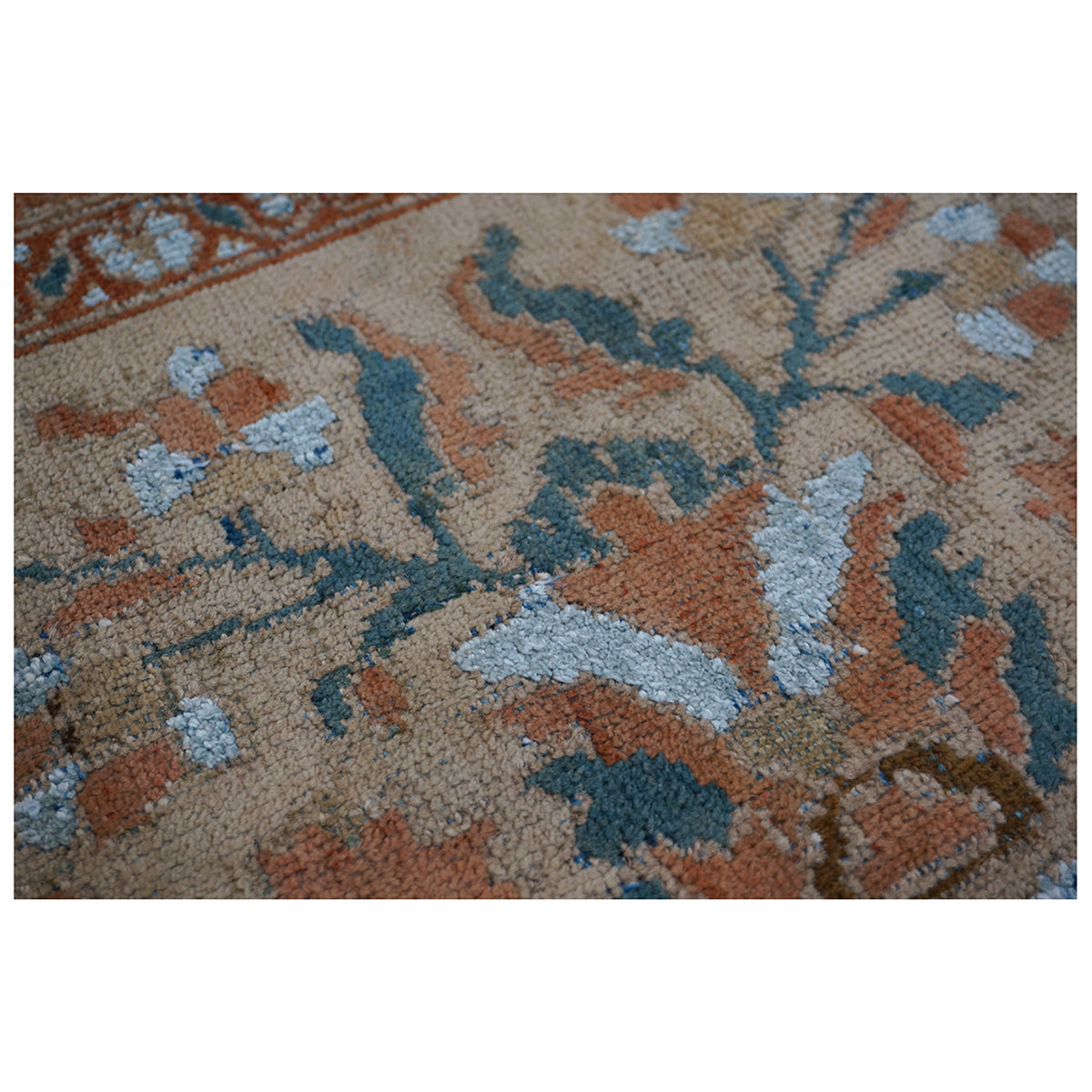 Antique Ziegler Sultanabad 15X21 Wool&Silk Tan Palace Size Rug #9902456 image 9