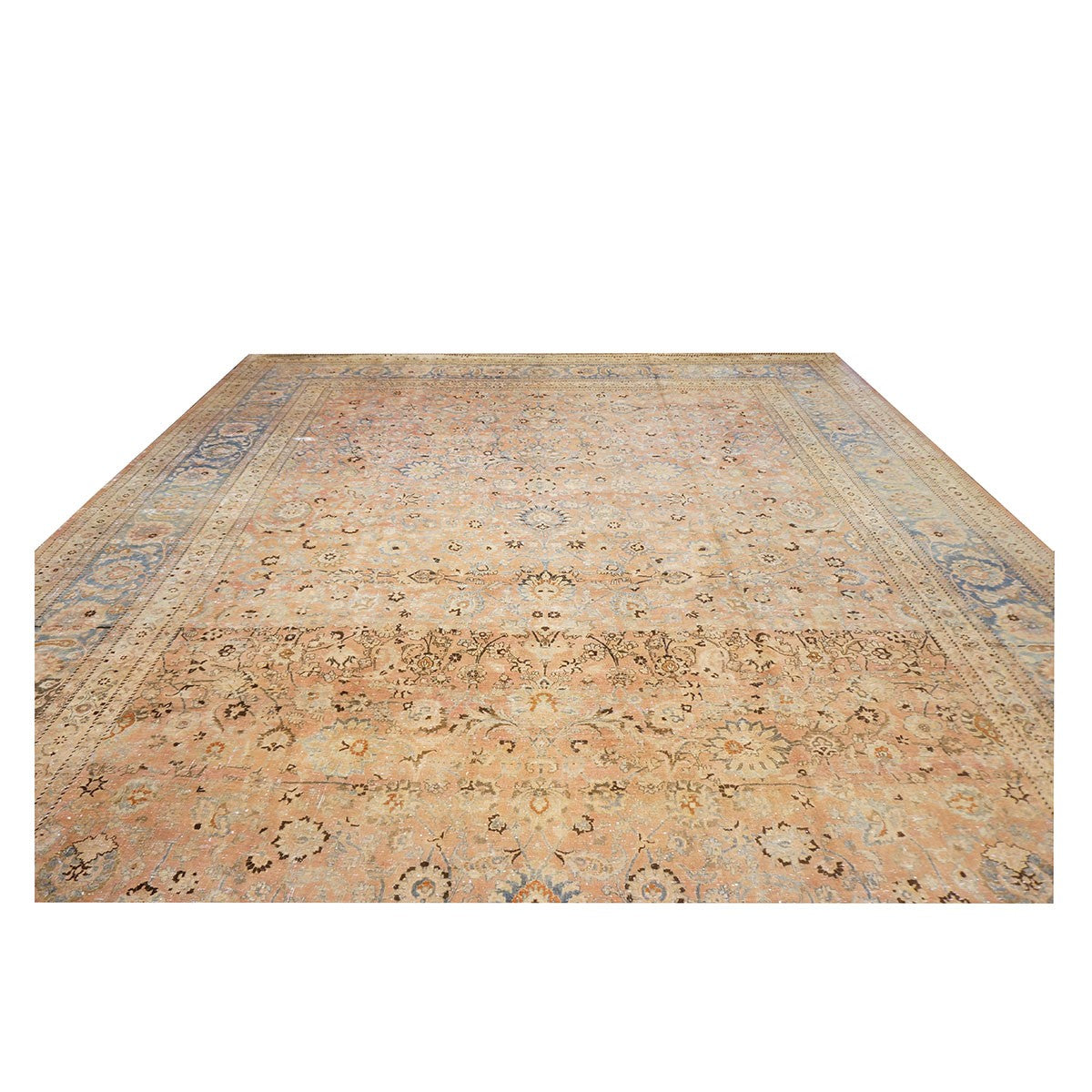 Antique Persian Mashad 15X25 Peach Area Rug #1140587 image 3