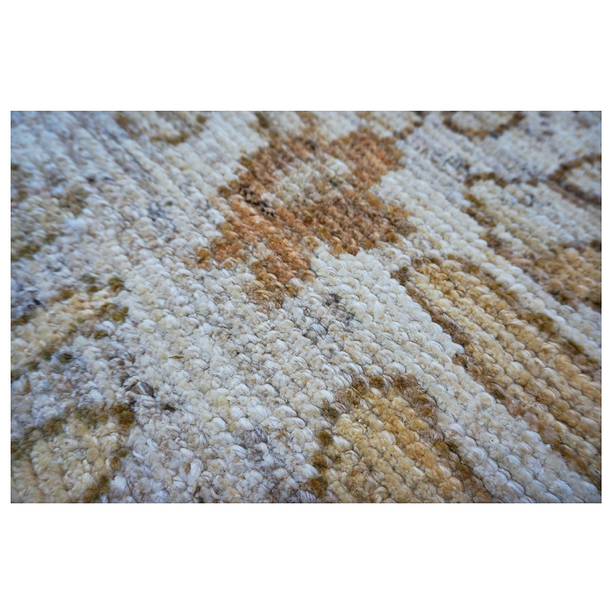 Turkish Oushak 13x18 Ivory, Tan, & Rust Handmade Area Rug #1140073 image 8