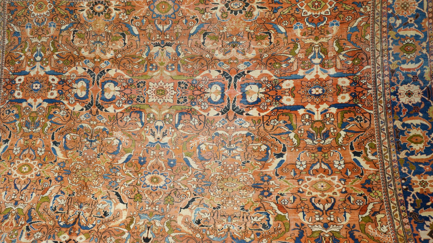 Antique Persian Sultanabad 13X24 Palace Sized Rust Rug #1140200 image 6
