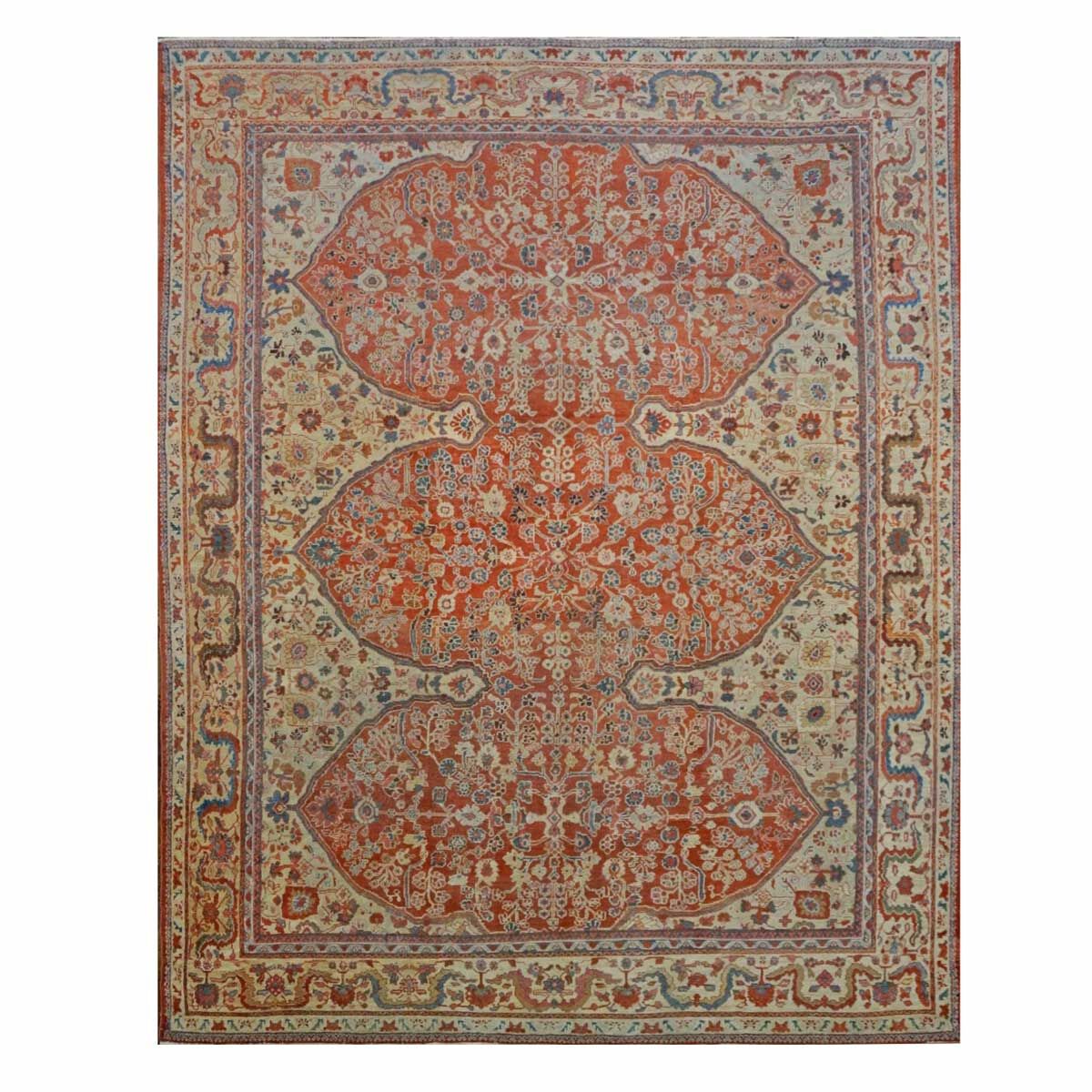 Area Rugs: #1140387 Antique Persian Sultanabad 9 x 12 Rug image 0