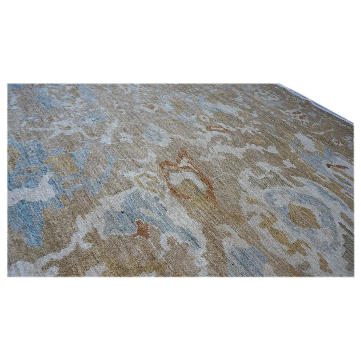 Persian Sultanabad 9x12 Brown & Ivory Handmade Area Rug #1141440 image 4
