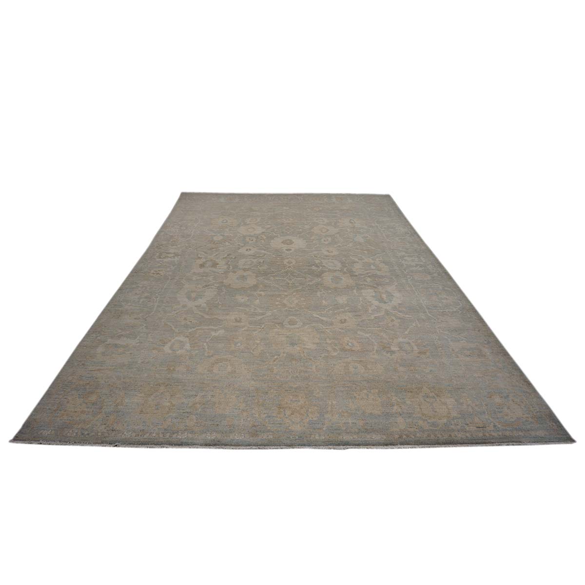 Persian Sultanabad 10x14 Slate Blue & Tan #1142972 image 5