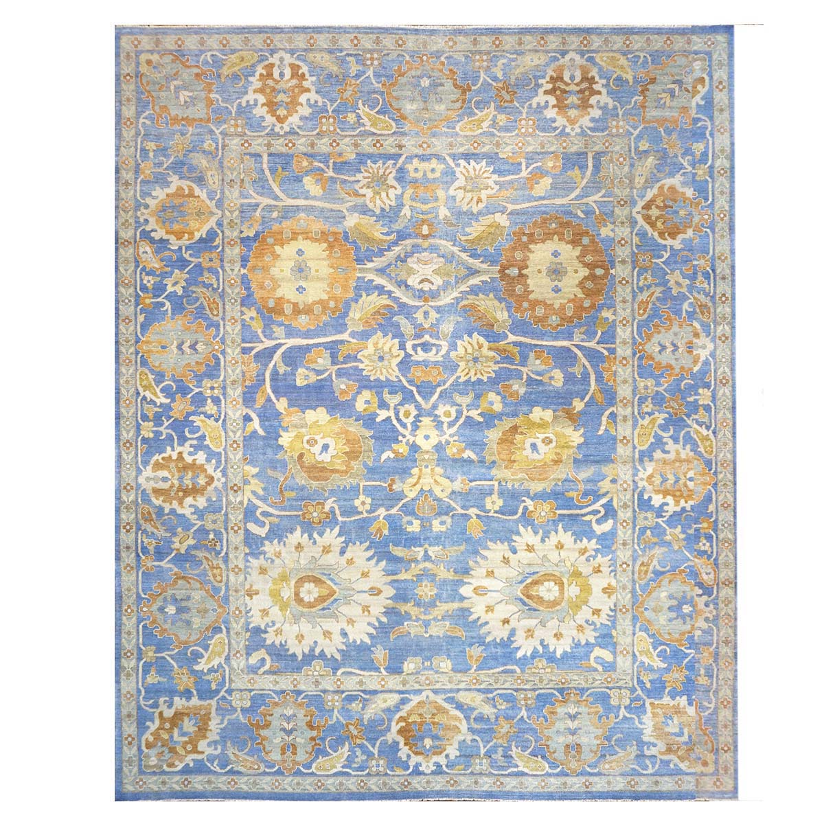 21st Century Sultanabad 12x15 Blue Handmade Area Rug #1143366 image 0