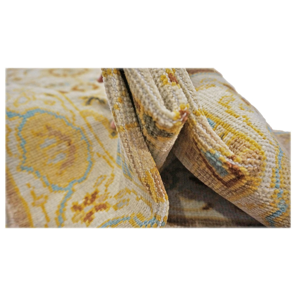 21st Century Sultanabad Ivory & Gold 2'8" x 6'2" Wool Hall Runner #1143914 image 5