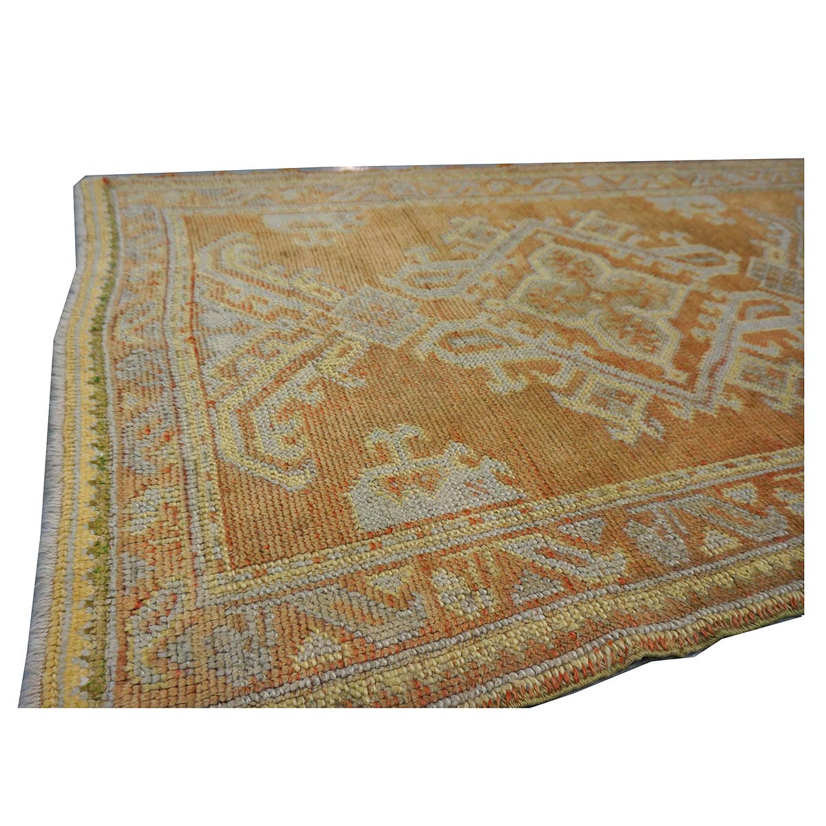21st Century Turkish Oushak 3X11 Golden Beige & Khaki Handmade Area Rug #1140253 image 8