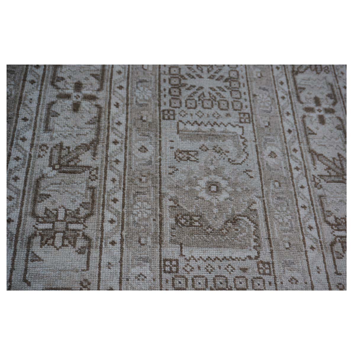 Antique Shabby Chic Persian Tabriz 13X18 Tan Area Rug #1142928 image 13