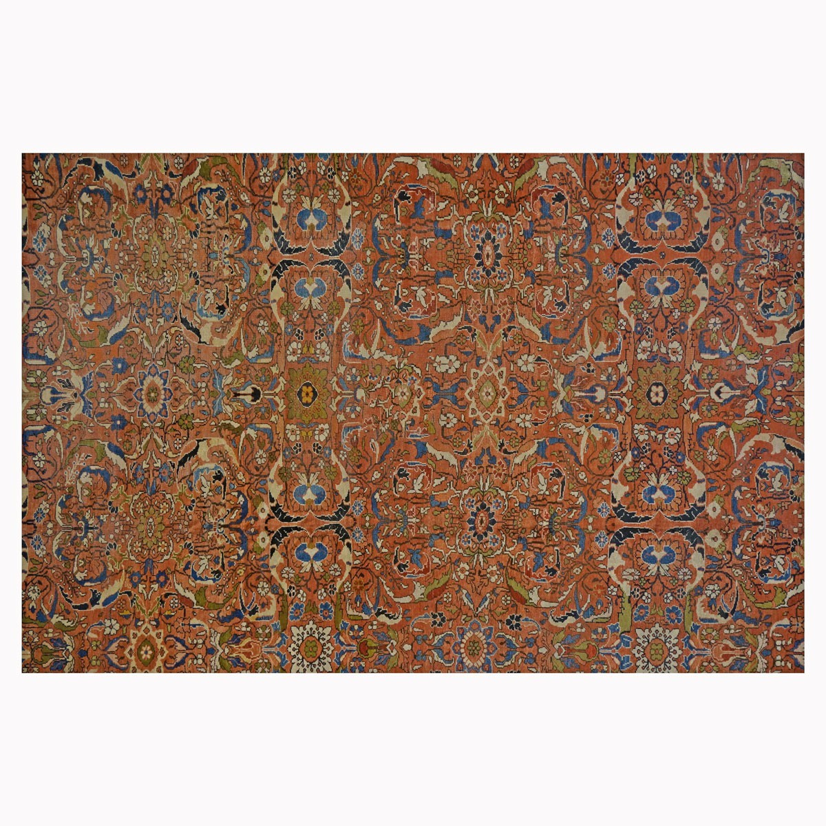 Antique Persian Sultanabad 13X24 Palace Sized Rust Rug #1140200 image 2