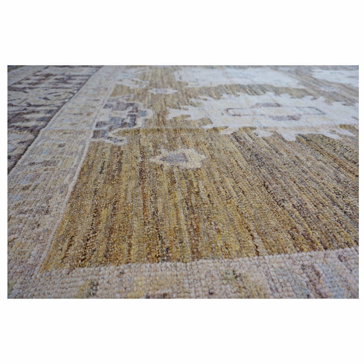 21st Century Turkish Oushak 15x23 Brown, Charcoal, & Ivory Handmade Oversized Rug #1144066 image 8